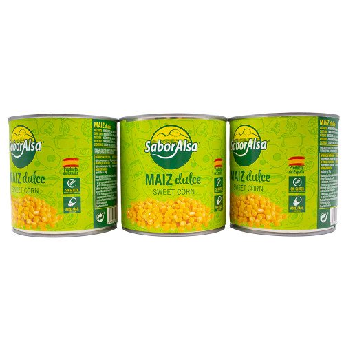 MAIZ DULCE EN GRANO 1/4 PACK-3 SABORALSA